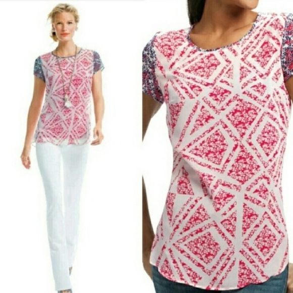CAbi Red, White, & Blue Top - Picture 1 of 10
